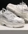 Balenciaga Triple S Allover Logo Blanco - Imagen 2