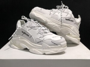 Balenciaga Triple S Allover Logo Blanco