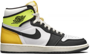 Air Jordan 1 Retro High White Black Volt University Gold