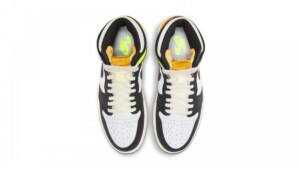 Air Jordan 1 Retro High White Black Volt University Gold