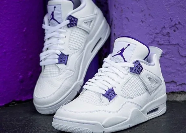 Air Jordan 4 Viola Metallizzato - Immagine 4