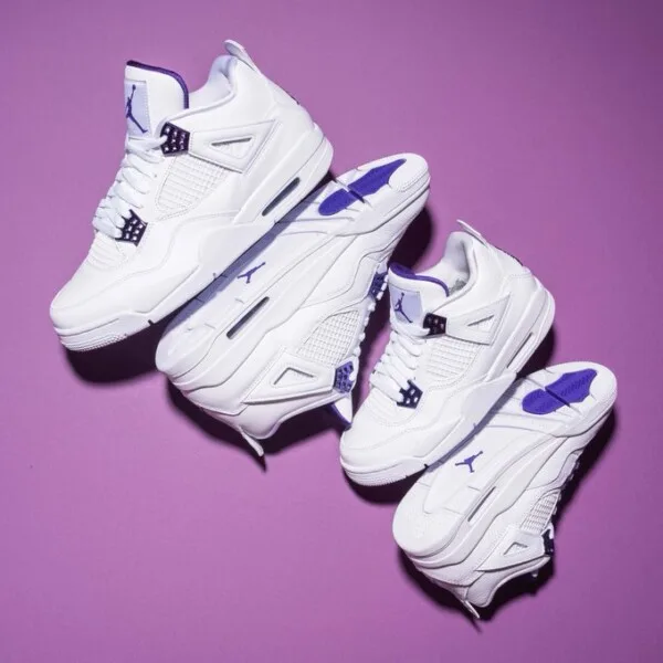 Air Jordan 4 Viola Metallizzato - Immagine 9