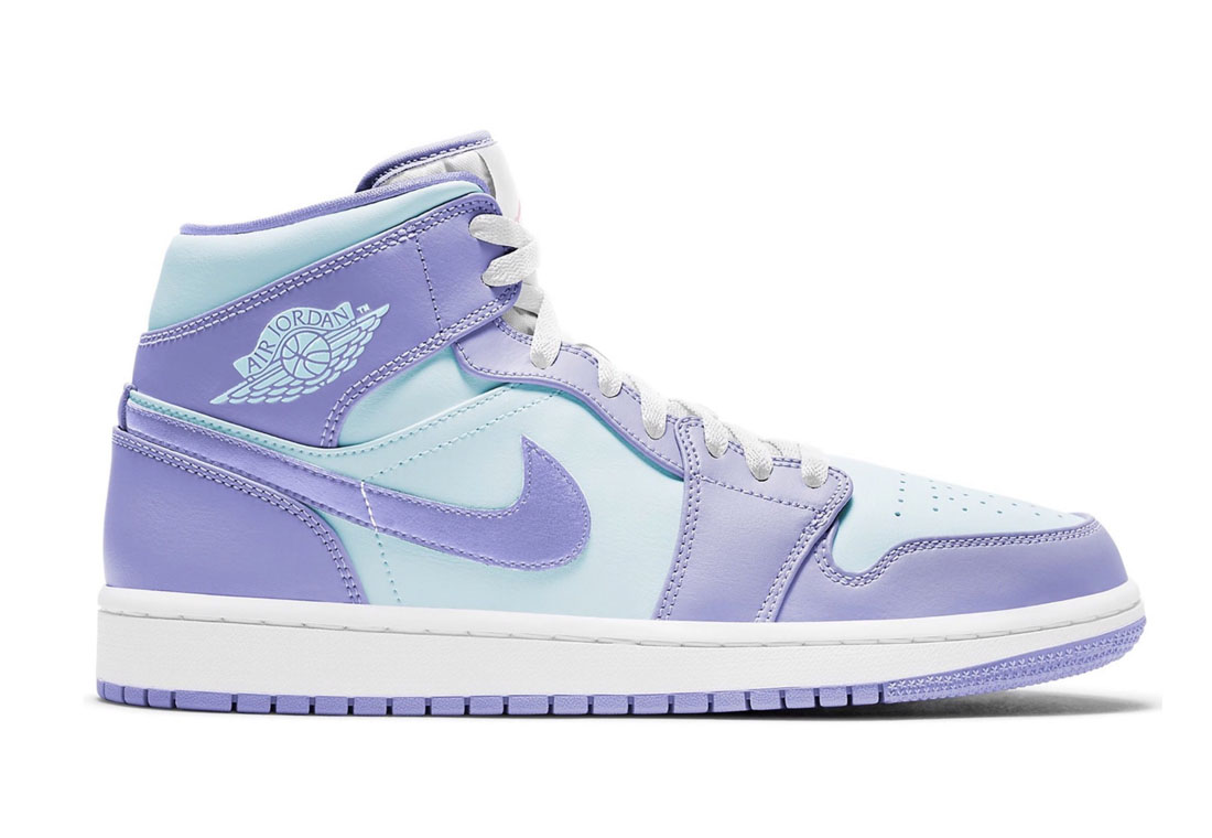 Air Jordan 1 Mid Purple Aqua - TeCalzoShoes