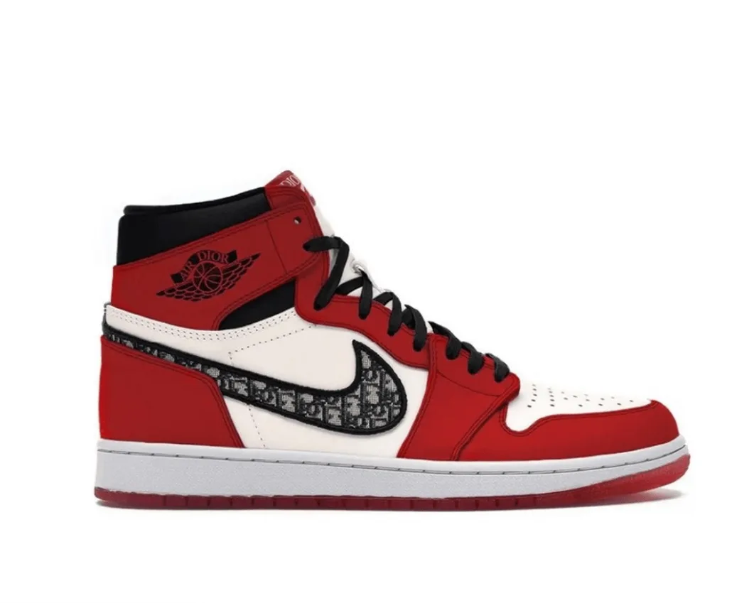 Dior x Air Jordan 1 High "2021" (червено)
