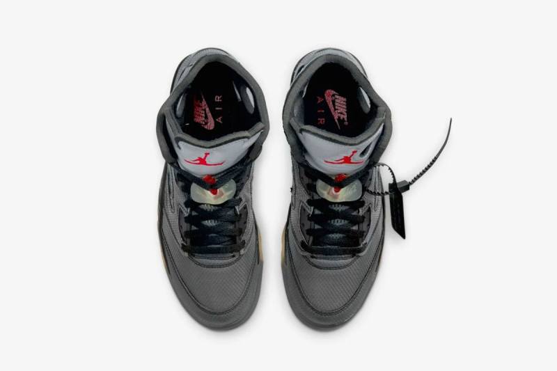 Air Jordan 5 x Off White Negro