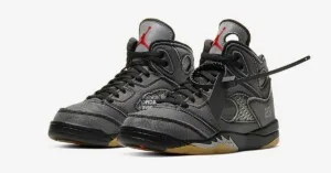 Air Jordan 5 x Off White Negro