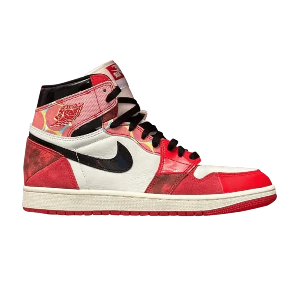 air jordan 1 spiderman de color rojo