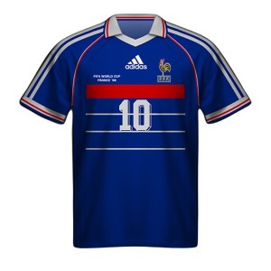 Camiseta Francia Retro Mundial Francia 1998