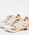 Balenciaga track blancas y naranjas baratas, Balenciaga Track Réplica