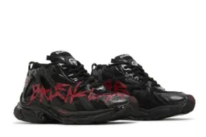 Balenciaga Track Runner Graffiti Nero Rosso
