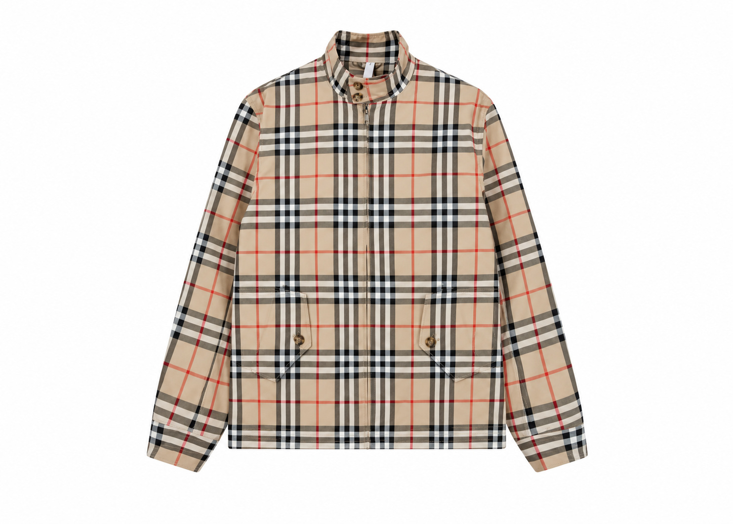 Chaqueta Burberry Harrington Cuadros Beige