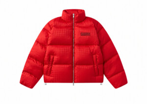Chaqueta Amiri MA Quad Acolchada Roja