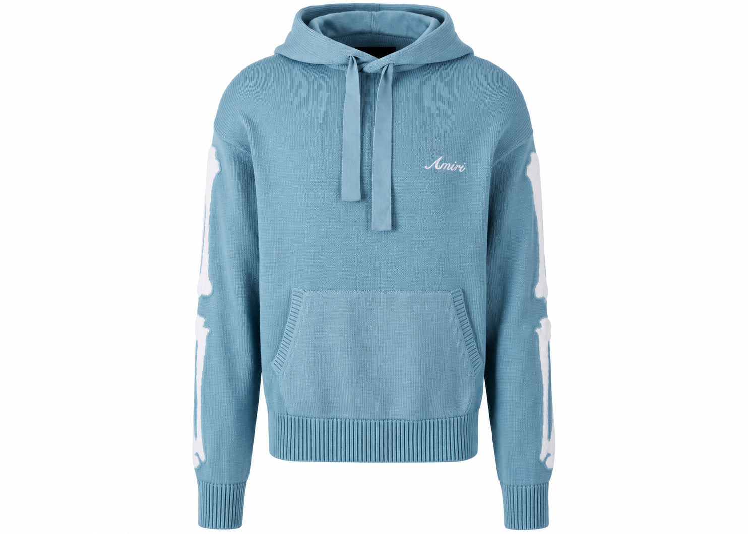 Sudadera Amiri Bones Azul Celeste Capucha