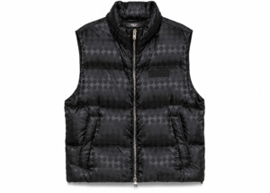 Chaleco Amiri Acolchado Negro Monograma