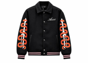 Chaqueta Amiri Snake Bones Varsity Negra