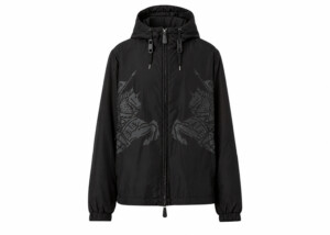 Chaqueta Burberry Técnica Negra Capucha