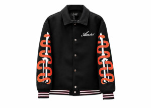 Chaqueta Amiri Snake Bones Varsity Negra