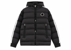Chaqueta Moncler Acolchada Negra Mate Capucha